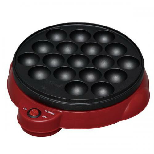 IRISOHYAMAたこ焼きプレートレッドITY-18A-Rアイリスオーヤマ