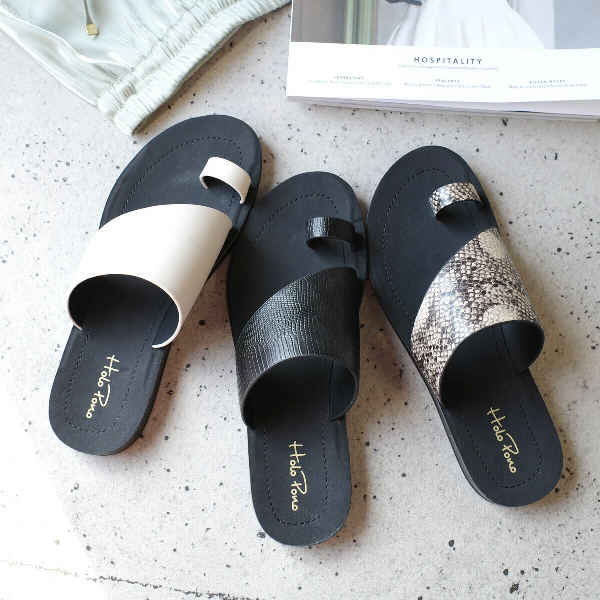 サムリングフラットサンダルトングサンダル