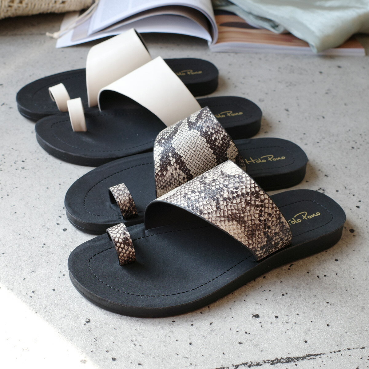 サムリングフラットサンダルトングサンダル