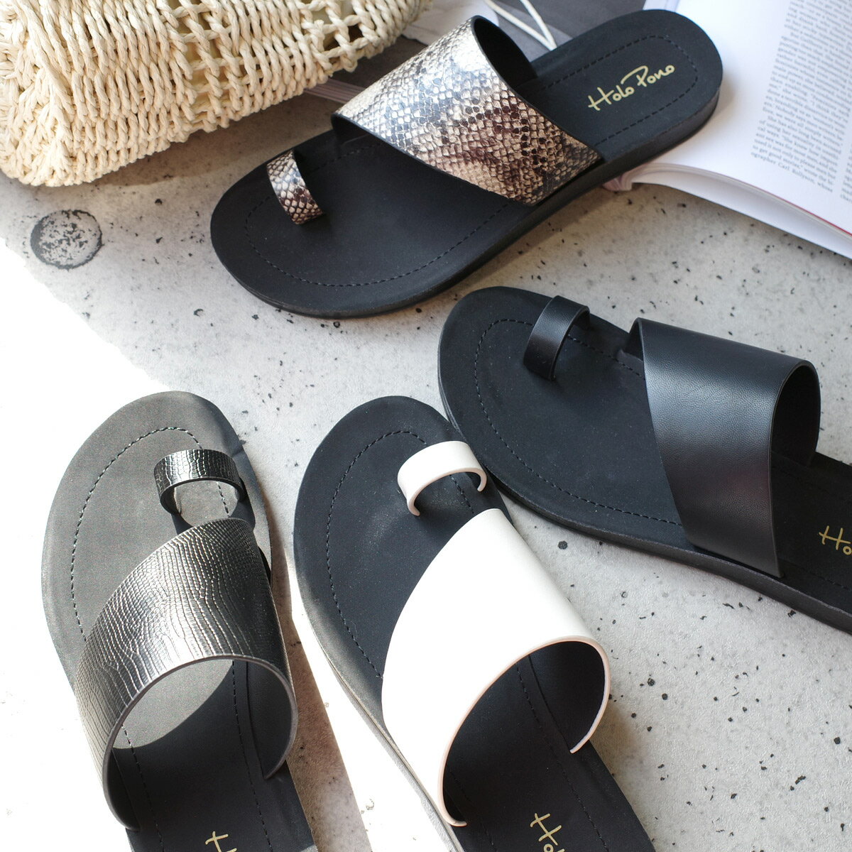 サムリングフラットサンダルトングサンダル