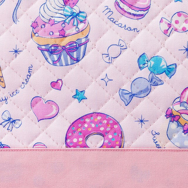 レッスンバッグ子供用キルティング手提げバッグお稽古バッグ絵本袋通学入園グッズ子供ピアノレッスンバックおけいこバッグショルダー肩掛け小学生入学おしゃれミルキースイーツピンク女の子