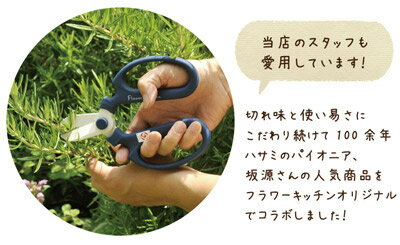 『花はさみピンク』【SOY受賞キャンペーン中】【メール便発送】【坂源ハンドクリエーション】170mmF-170FlowerKitchenオリジナルの園芸・花ハサミ★刃先ケース付き花鋏【オリーブ】グッドデザイン賞軽い★フッ素樹脂加工サビに強い★汚れも簡単に落ちる