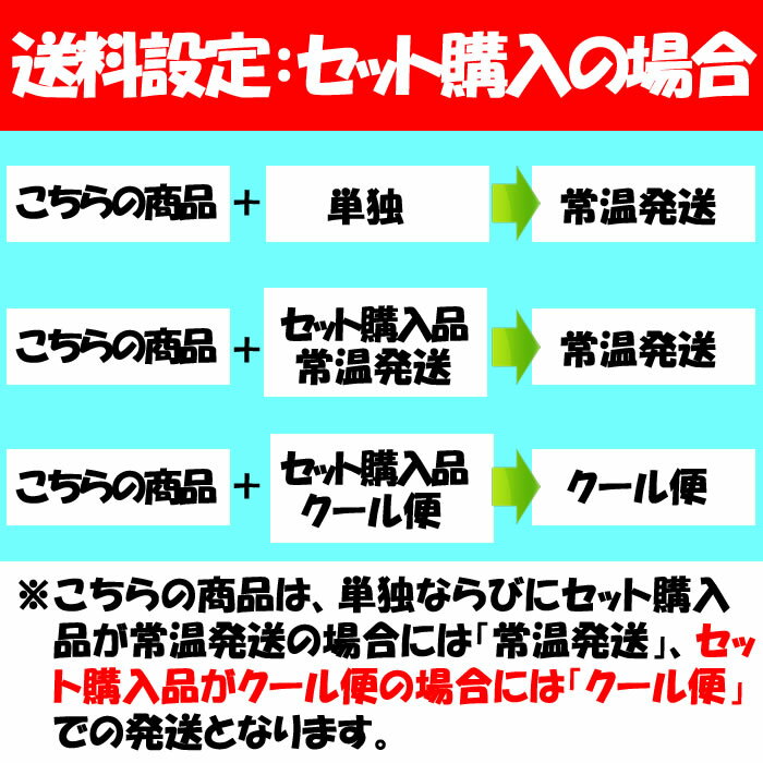 セット販売時の配送形式