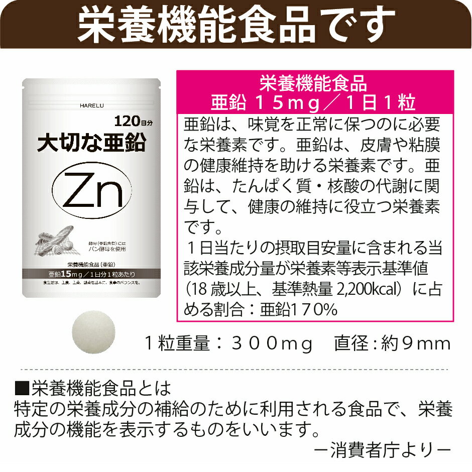 亜鉛サプリメント