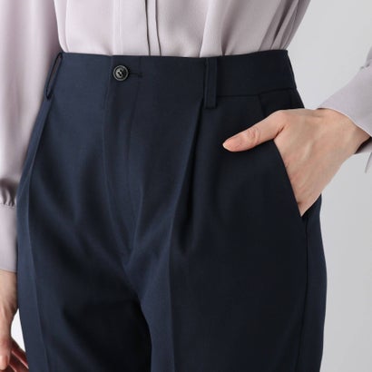 インデックスINDEXDELEGANT起毛ツイルテーパードパンツ【WEB限定サイズ】(ネイビー)