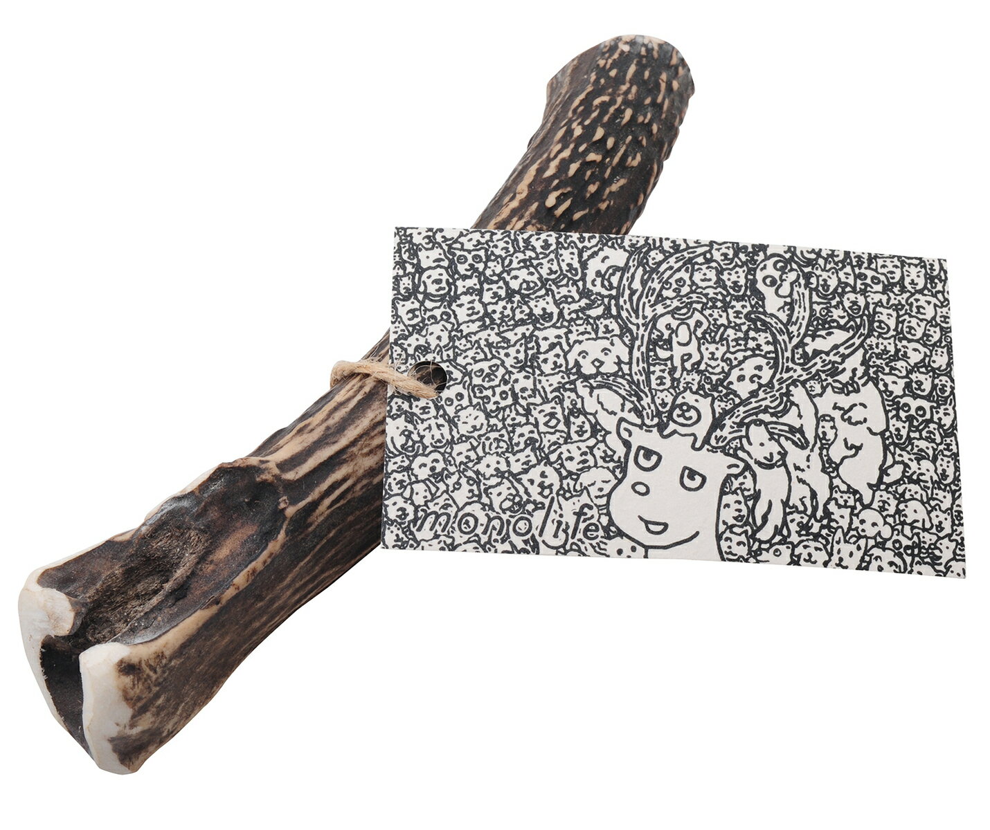 【15cm中型犬】鹿の角犬おもちゃ無添加おやつエゾジカ国産鹿角ガムデンタルケアmonolife