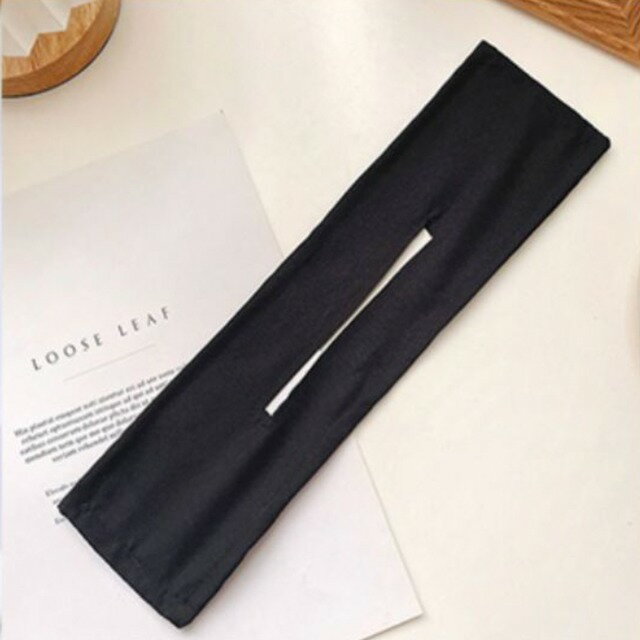 ブラックデフトバンお団子ヘアメーカーヘアアクセサリー黒レディース韓国かわいいオルチャンワンポイントシンプル