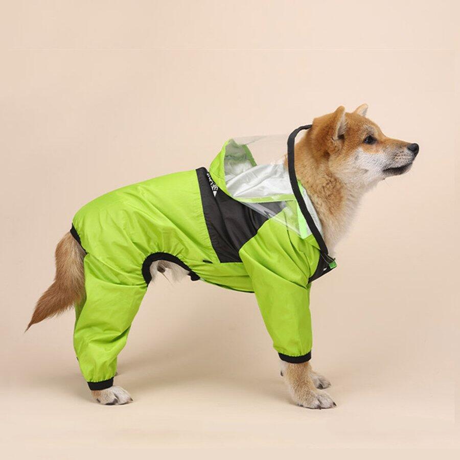 犬用レインコート犬レインコート透明フード雨着雨具ドッグウェアお出かけ雨の日散歩犬レインコート小型犬中型犬大型犬2色XS~4XL送料無料