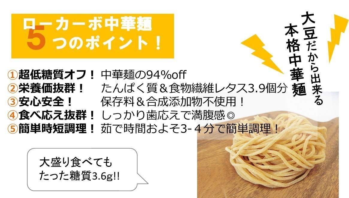 ローカーボ中華麺中太麺80g12玉
