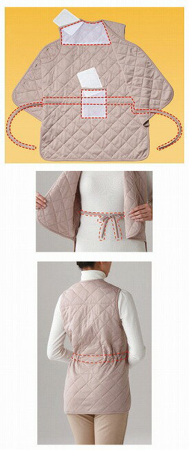 介護用ベスト・チョッキカイロポケット付中わたベスト/1078001パジャマ寝巻き介護服%OFF介護用品福祉用具tcmt