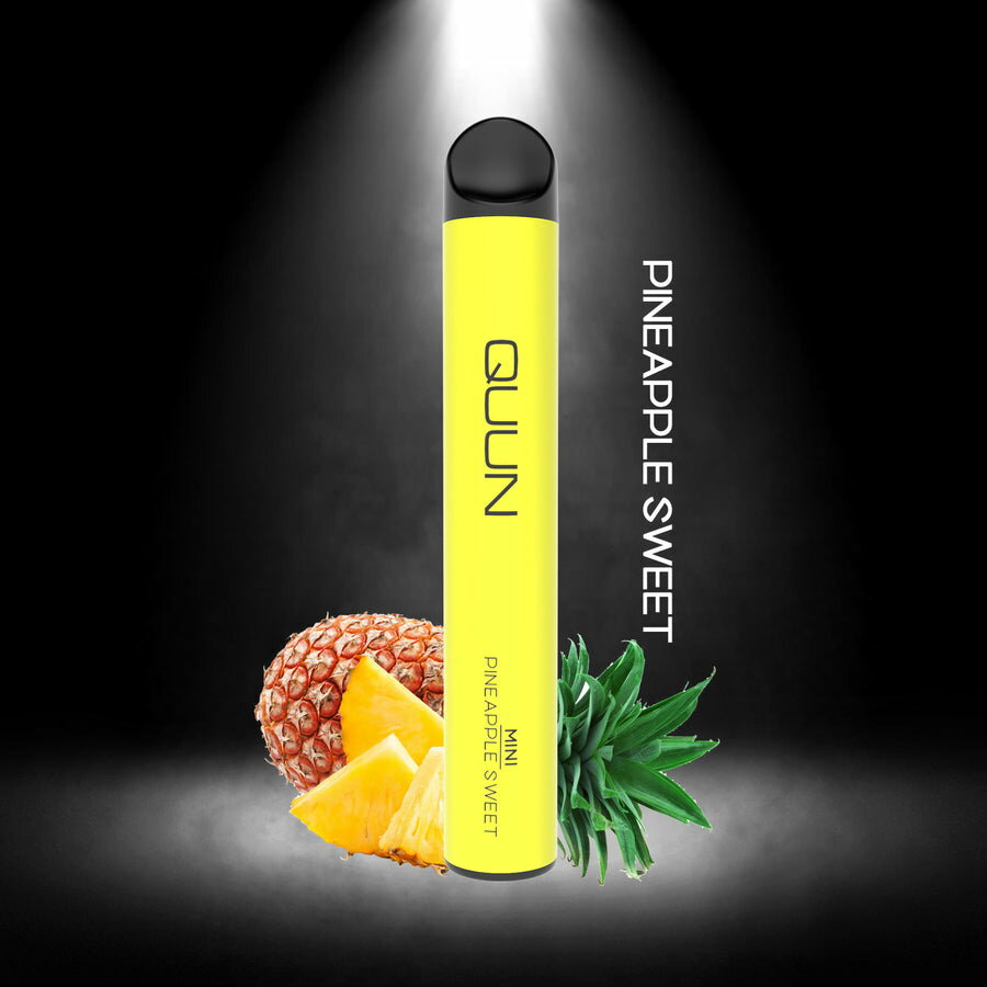 【送料無料】QUUN持ち運びシーシャPINEAPPLESWEETパイナップル5フレーバー禁煙グッズ携帯シーシャ電子タバコニコチンタール0