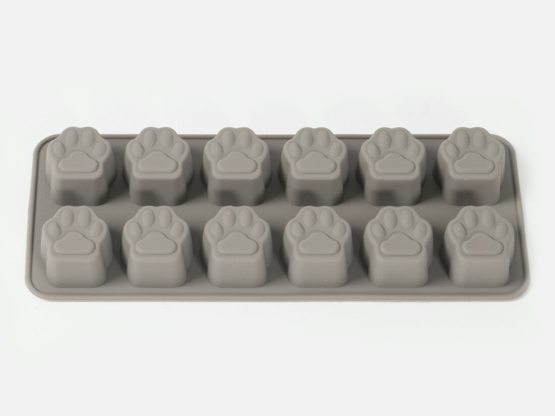 グレーシリコンモールド(肉球)