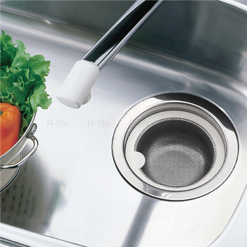 流し用ステンレス浅型ゴミカゴ145タイプ