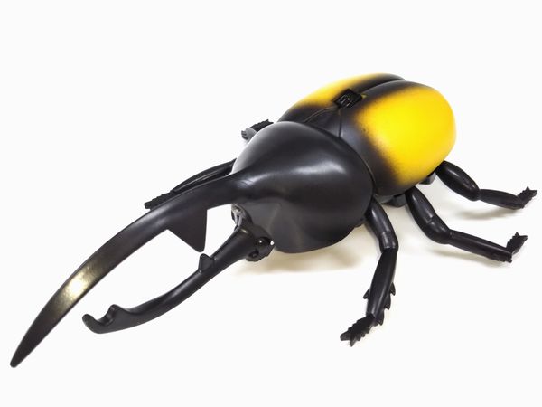 送料無料(通常地域)!BFTOYS◇IrDA生き物(昆虫/ムシ)ラジコン!赤外線RCカブトムシ&ヘラクレスオオカブト黄色2個セット