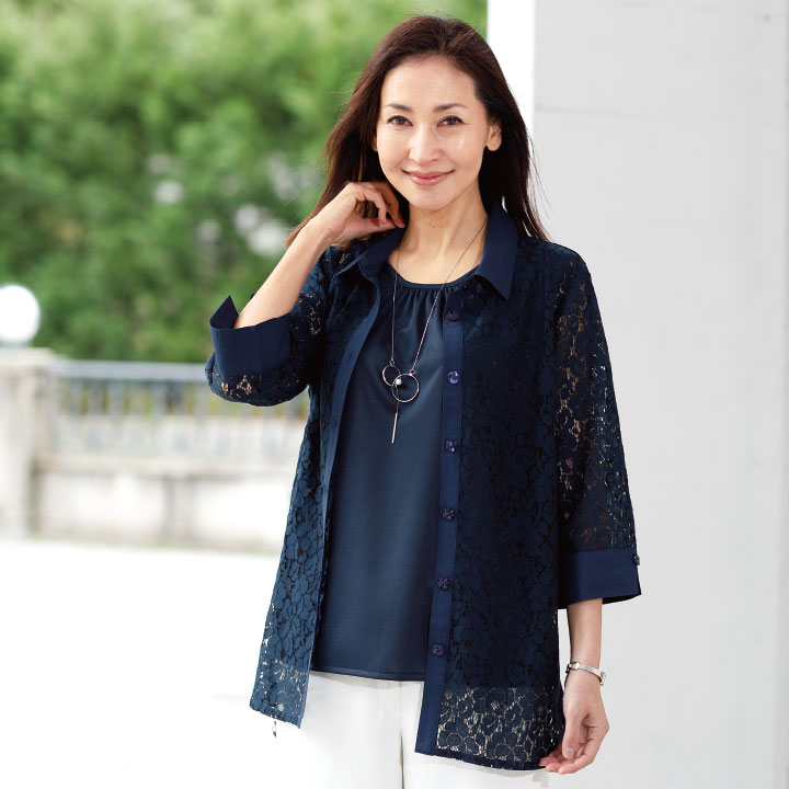 最大55%OFFクーポン 華やかできちんと感のあるレース使い ネイビー レース 華やか おしゃれ アンサンブル 透かし 花 紺 レース使いブラウスアンサンブル ST2166-80127 レディース ブラウス トップス integrateja.eu 日本メーカー新品 最大55%OFFクーポン 華やかできちんと感のあるレース使い ネイビー レース 華やか おしゃれ アンサンブル 透かし 花 紺 レース使いブラウスアンサンブル ST2166-80127 レディース ブラウス トップス integrateja.eu integrateja.eu