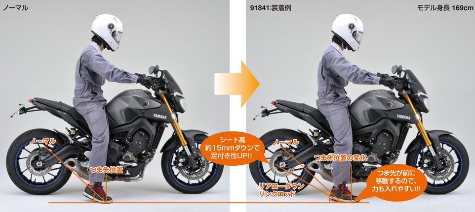 MT-09TRACERABSローダウンリンクロッドDAYTONA(デイトナ)