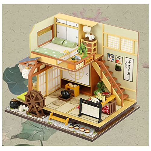 Smilerain ミニチュアハウス ドールハウスキット ミニチュア 和室キット 手作りキット ミニチュア 家具 キット 再生ドールハウス LED Smilerain ミニチュアハウス ドールハウスキット ミニチュア 和室キット 手作りキット ミニチュア 家具 キット 再生ドールハウス LED