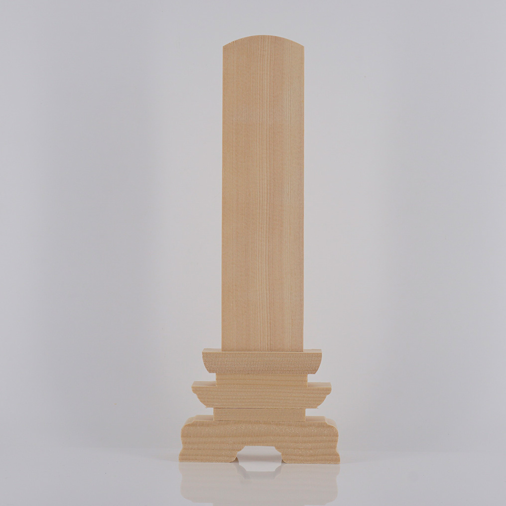 白木位牌6総高26.0巾10.5奥4.0cm