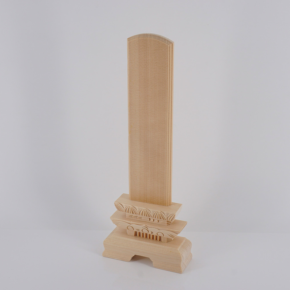 白木位牌6総高26.0巾10.5奥4.0cm