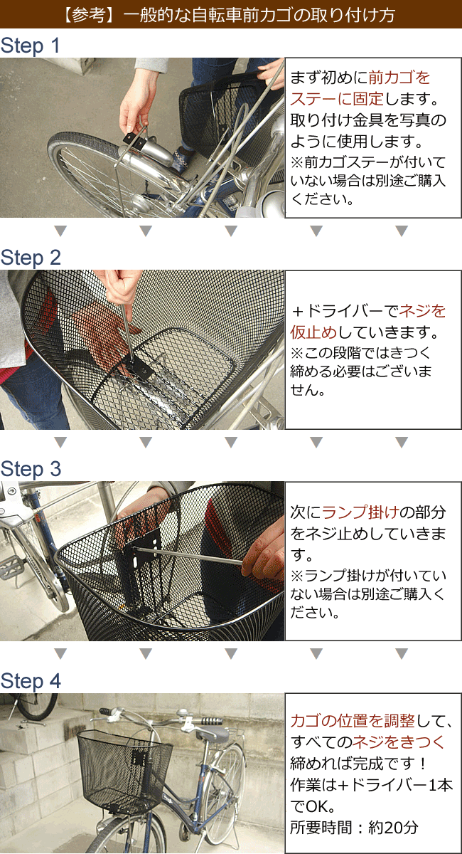 10/10(木)エントリーamp;楽天カード決済ポイント20倍自転車用角型ワイヤーカゴSSK-401自転車の前かご自転車用前カゴ自転車のカゴフロントバスケット