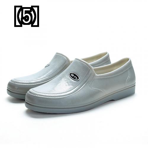 レインシューズ スリッポン ショート 雨靴 ローヒール PVCソール 防水 シューズ メンズ カジュアル レインシューズ スリッポン ショート 雨靴 ローヒール PVCソール 防水 シューズ メンズ カジュアル