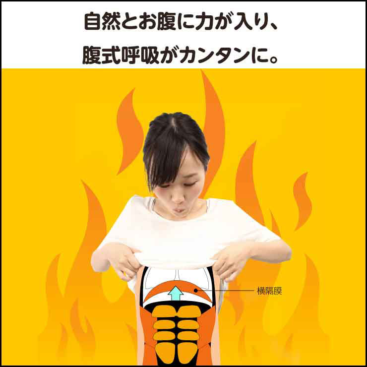 小顔腹式呼吸エクササイズお腹下腹顔筋肉鍛える自然に力が入る表情筋を刺激横隔膜刺激筋肉運動スッキリしたフェイスライン骨盤ゆらスリムN