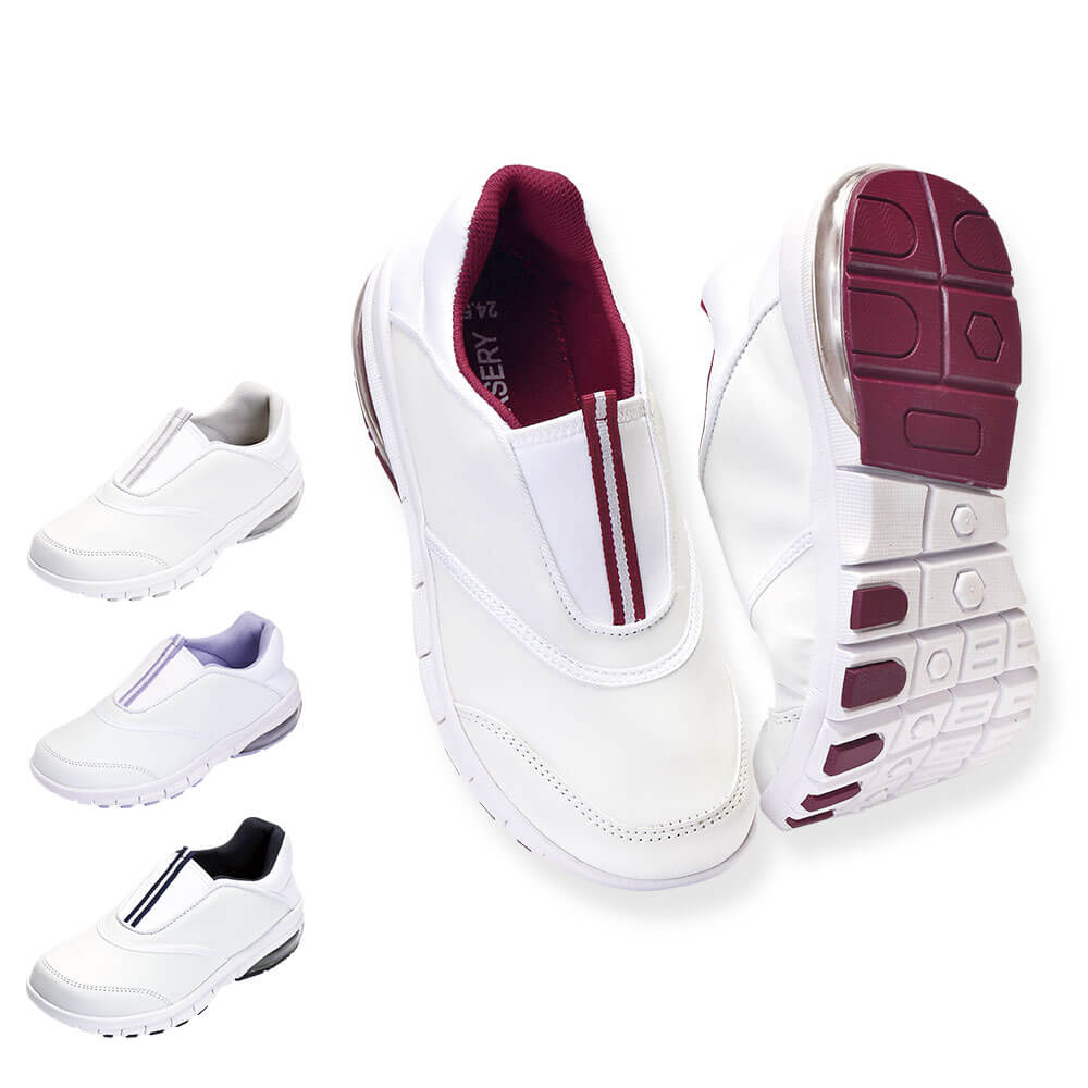 痛くなりにくい!動きやすい!疲れにくい!人気の機能がギュッと詰まった、スリッポンタイプのエアー入りシューズです。 らく曲げエアーシューズ 2Wayスリッポン 14438 痛くなりにくい!動きやすい!疲れにくい!人気の機能がギュッと詰まった、スリッポンタイプのエアー入りシューズです。 らく曲げエアーシューズ 2Wayスリッポン 14438