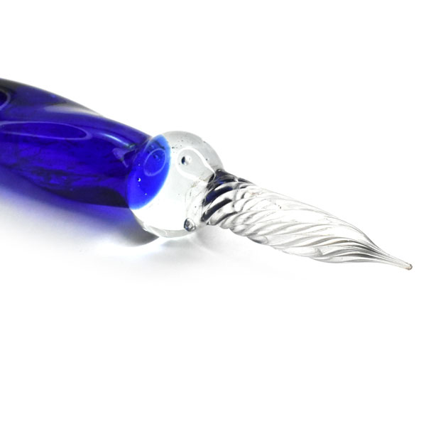 ホルベインガラスペンつけペン名画シリーズ歌川国芳「国芳もやう正札附現金男野晒悟助」クリアブルーGPM-03