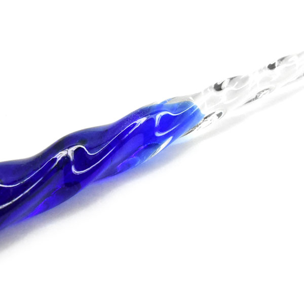 ホルベインガラスペンつけペン名画シリーズ歌川国芳「国芳もやう正札附現金男野晒悟助」クリアブルーGPM-03