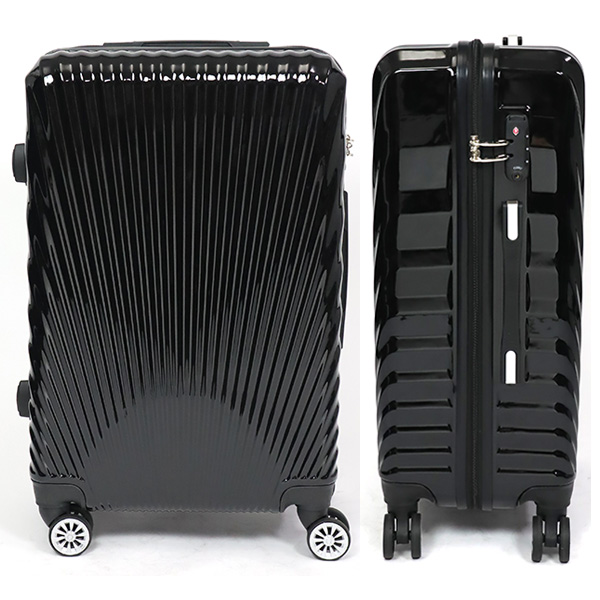 スーツケースキャリーバッグキャリーケースMサイズ50LTSAロック付4輪ダブルキャスター超軽量中型鏡面加工光沢4~6泊送料無料###ケース227-M###