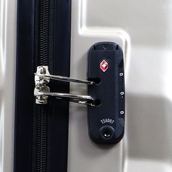 スーツケースキャリーバッグキャリーケースMサイズ50LTSAロック付4輪ダブルキャスター超軽量中型鏡面加工光沢4~6泊送料無料###ケース227-M###