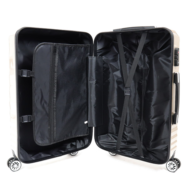 スーツケースキャリーバッグキャリーケースMサイズ50LTSAロック付4輪ダブルキャスター超軽量中型鏡面加工光沢4~6泊送料無料###ケース227-M###