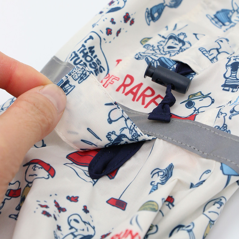 スヌーピー総柄足付レインコートフルカバータイプ【小型犬】