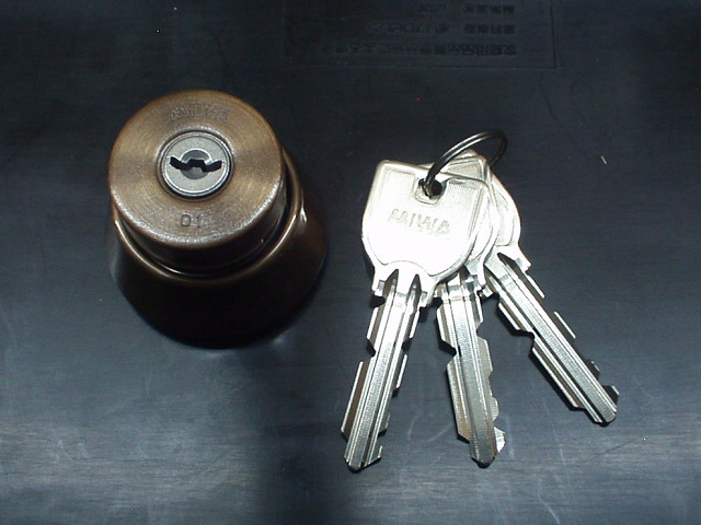 U9LA,DA取替用シリンダーCB色(茶色)(MCY-110MCY110)