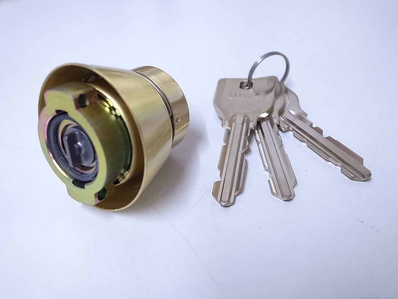 U9DA取替用シリンダーBS色(金色)(MCY-194MCY194)