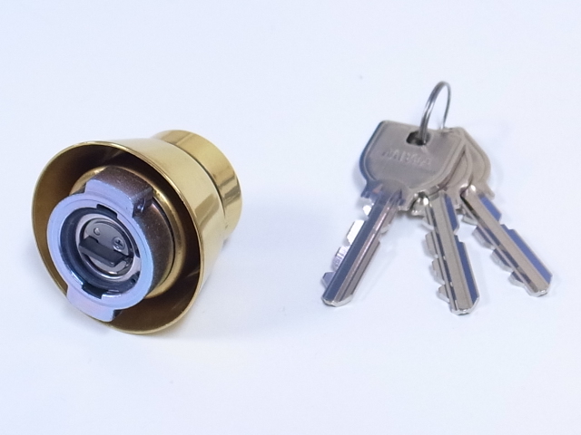 U9LA,DA取替用シリンダーYB色(金ピカ色)