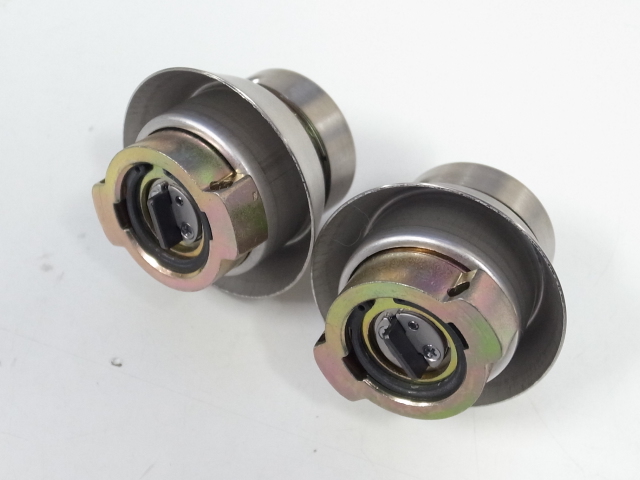 U9LA,DA取替用シリンダーシルバー色2個同一キーセット