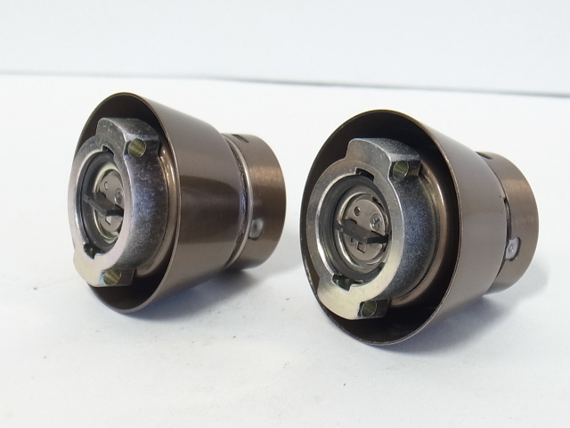 U9LA,DA取替用シリンダーブロンズ色2個同一