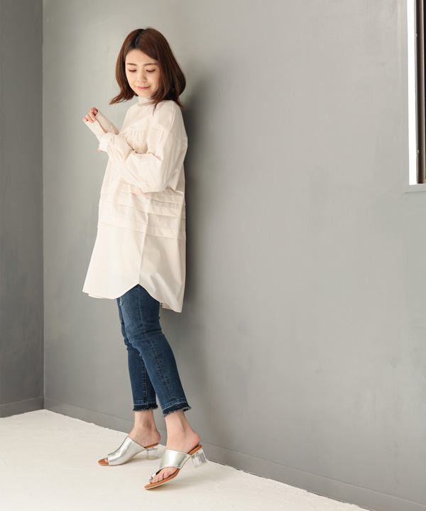 2021春夏新作/親指トングのクリアヒールサンダル