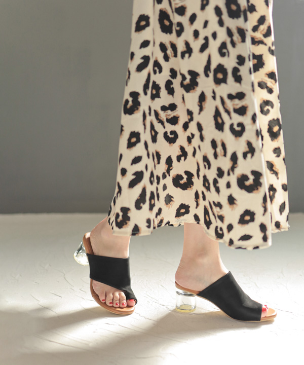 2021春夏新作/親指トングのクリアヒールサンダル