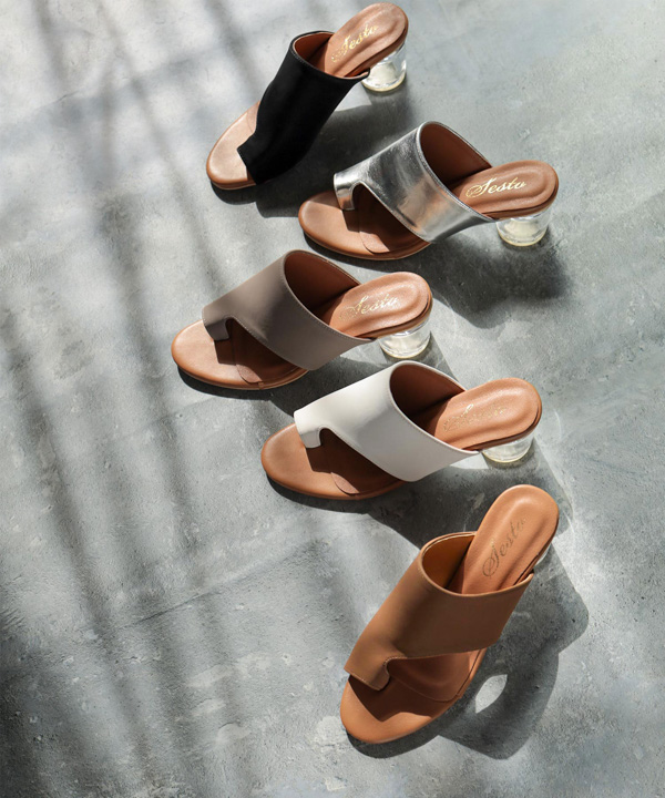 2021春夏新作/親指トングのクリアヒールサンダル