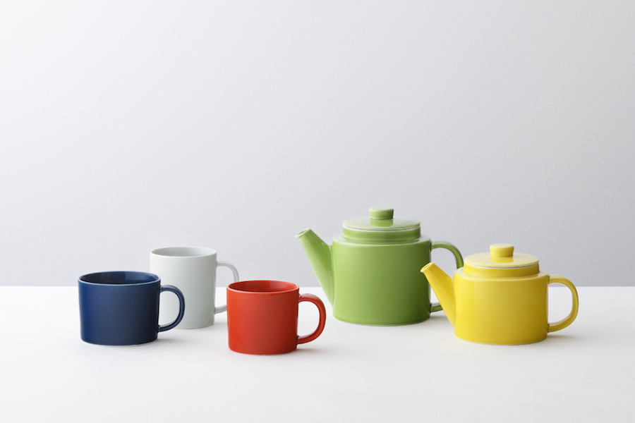 【波佐見焼/グッドデザイン賞受賞/急須】Common(コモン)1000mlポット茶こし付ホワイト/グレー/イエロー/ネイビー/レッド/グリーン