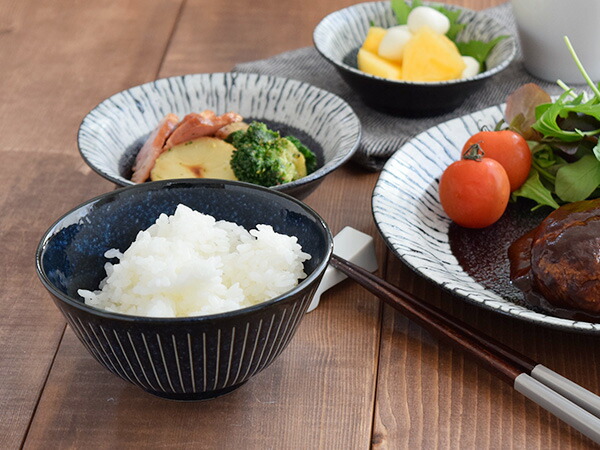 和食器大きめお茶碗彫十草お茶碗/ご飯茶碗/茶碗/飯碗/ごはん茶碗/茶わん/ちゃわん/ライスボウル/大きい/カフェ食器/カフェ風/モダン/シック/おしゃれ