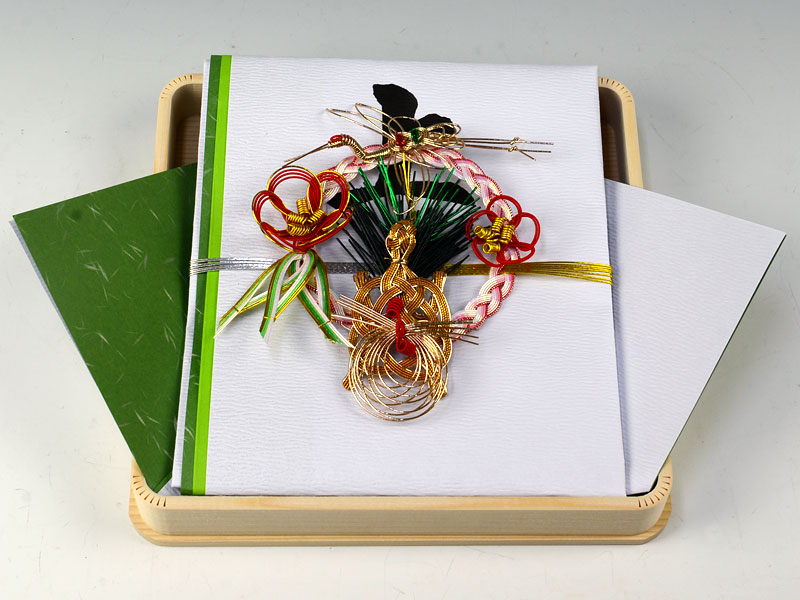 受書・白木台(結納に対する受書)